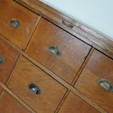 Large dutch oak apothecary cabinet, 1930s