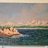 View of Mont Rose in Marseille - Oil on canvas