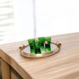 Art Deco mirrored tray