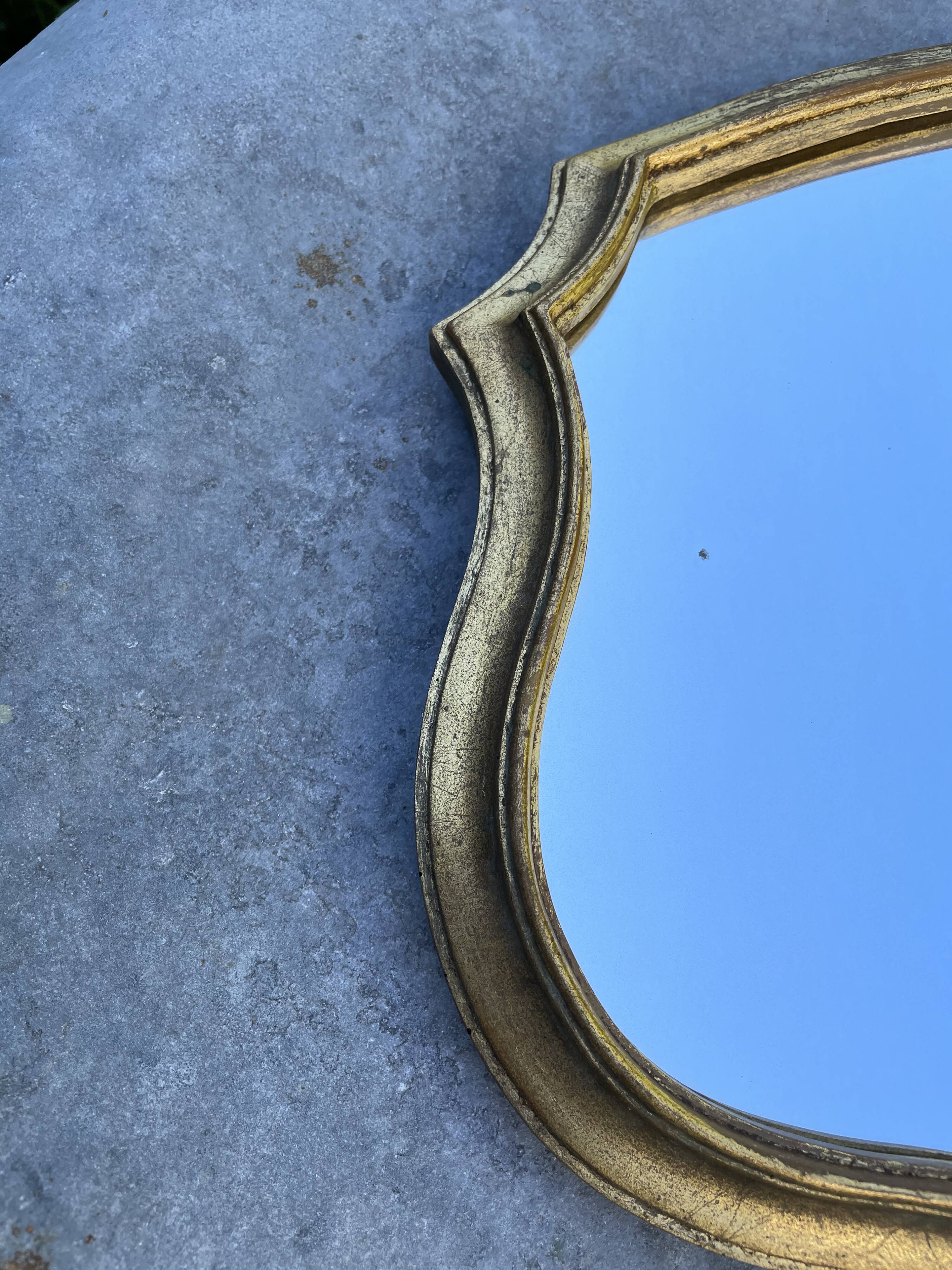 Vintage gold mirror 42 x 30