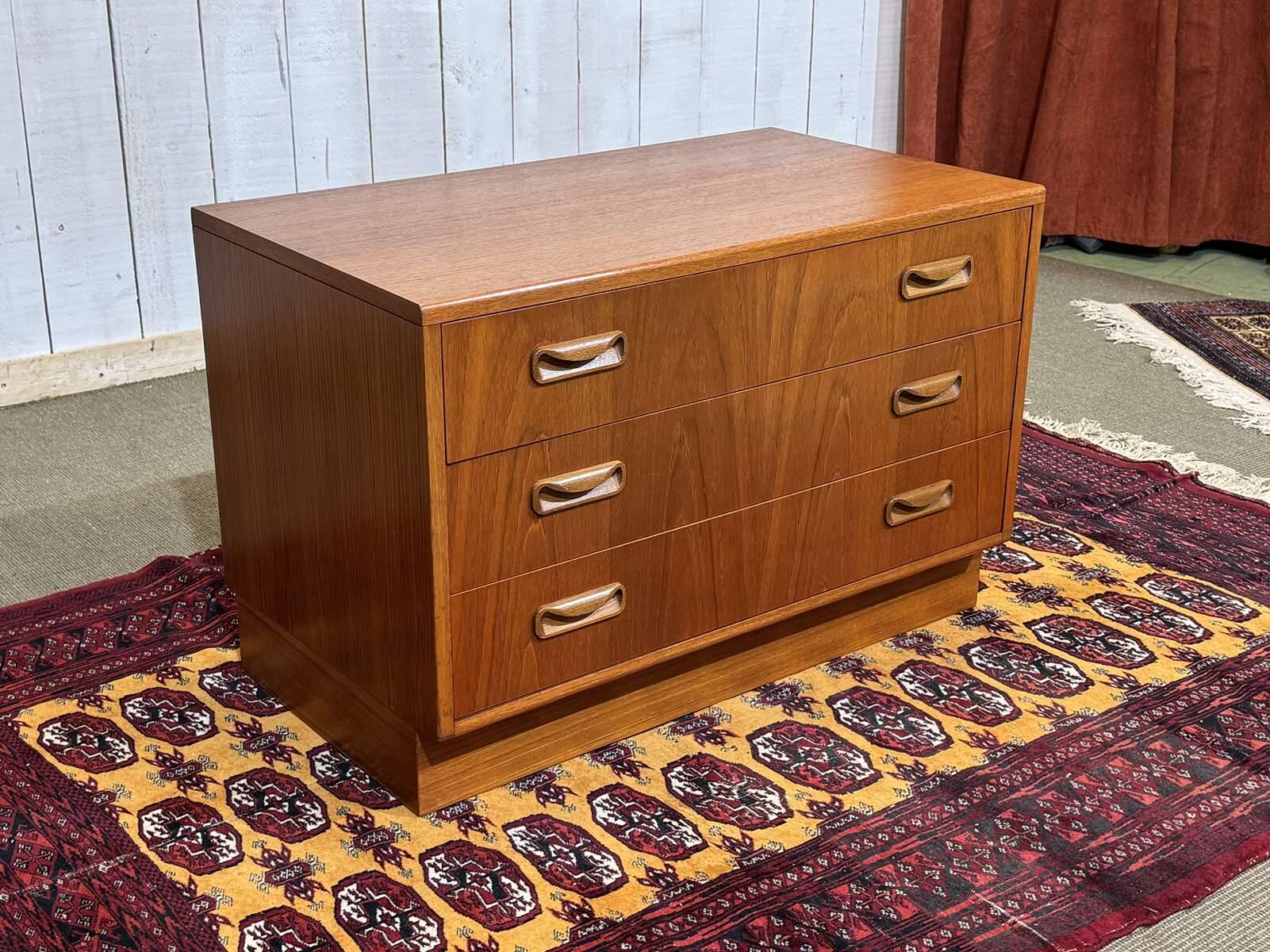 English commode by the brand GPlan in teak from the 1970s.