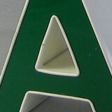 Lettre A vert