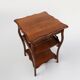 French Art Deco Side Table in Full Oak, 1920