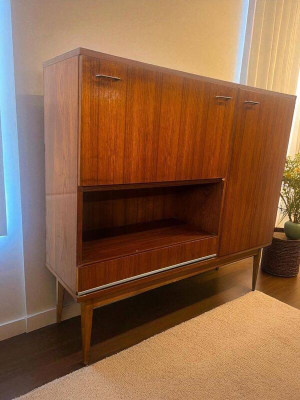 Armoire vintage en bois / armoire bar / étagère