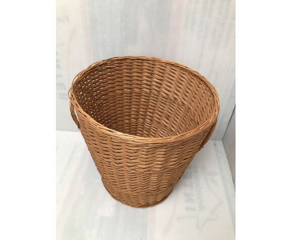Round Basket With Wicker Lid Selency Round Basket With Wicker Lid Selency, Round Lidded Storage Baskets