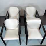 Mid-century italian modern set of 4 armchairs from 70s