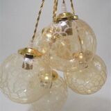Gold glass pendant light