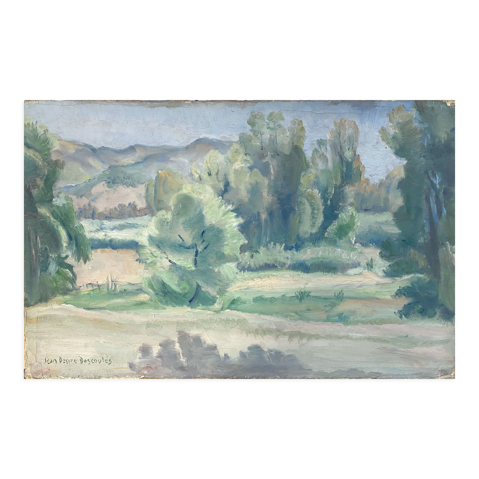 Painting "Landscape of Algeria" Jean-Désiré Bascoulès (1886/1976) HST Orientalist