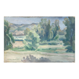 Painting "Landscape of Algeria" Jean-Désiré Bascoulès (1886/1976) HST Orientalist