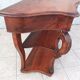 Large console from the Napoleonic III era in walnut and walnut burl.