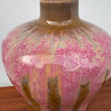 Art Deco pink glazed stoneware vase