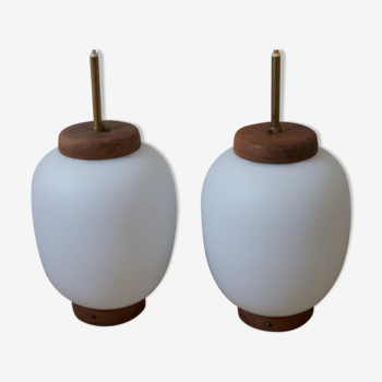 A pair of Kina Pendel by Bent Karlby to Lyfa