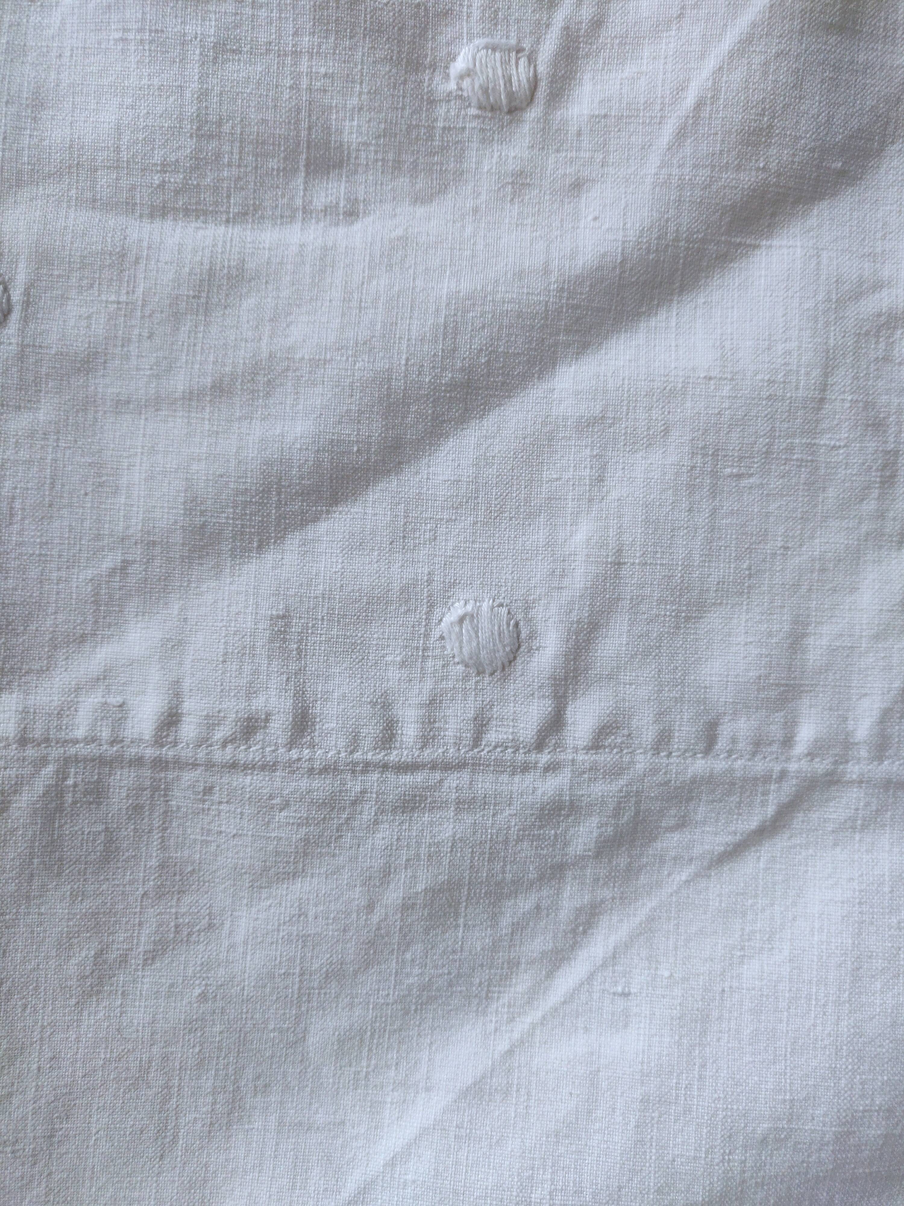 190 x 260 cm "CK" antique linen flat sheet