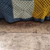 Large Vintage Granny Crochet Blanket