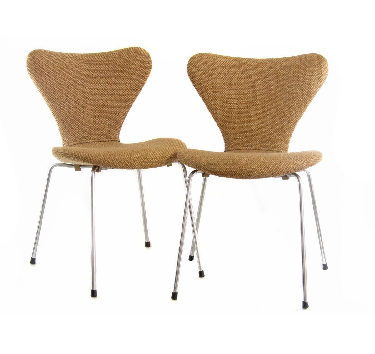 4 Early Fritz Hansen Series 7 chairs Arne Jacobsen 1950s/60s
