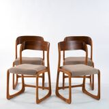 4 Baumann sled chairs