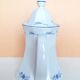 Porcelain teapot Winterling Marktleuthen Bavaria white blue