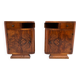 Pair of Art Deco bedside tables, Poland, 1930s.