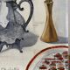 The silverware, still life, oil on canvas signed Burton 1983.