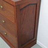 Grand buffet/armoire de magasin Art déco vintage en chêne hollandais, années 1930