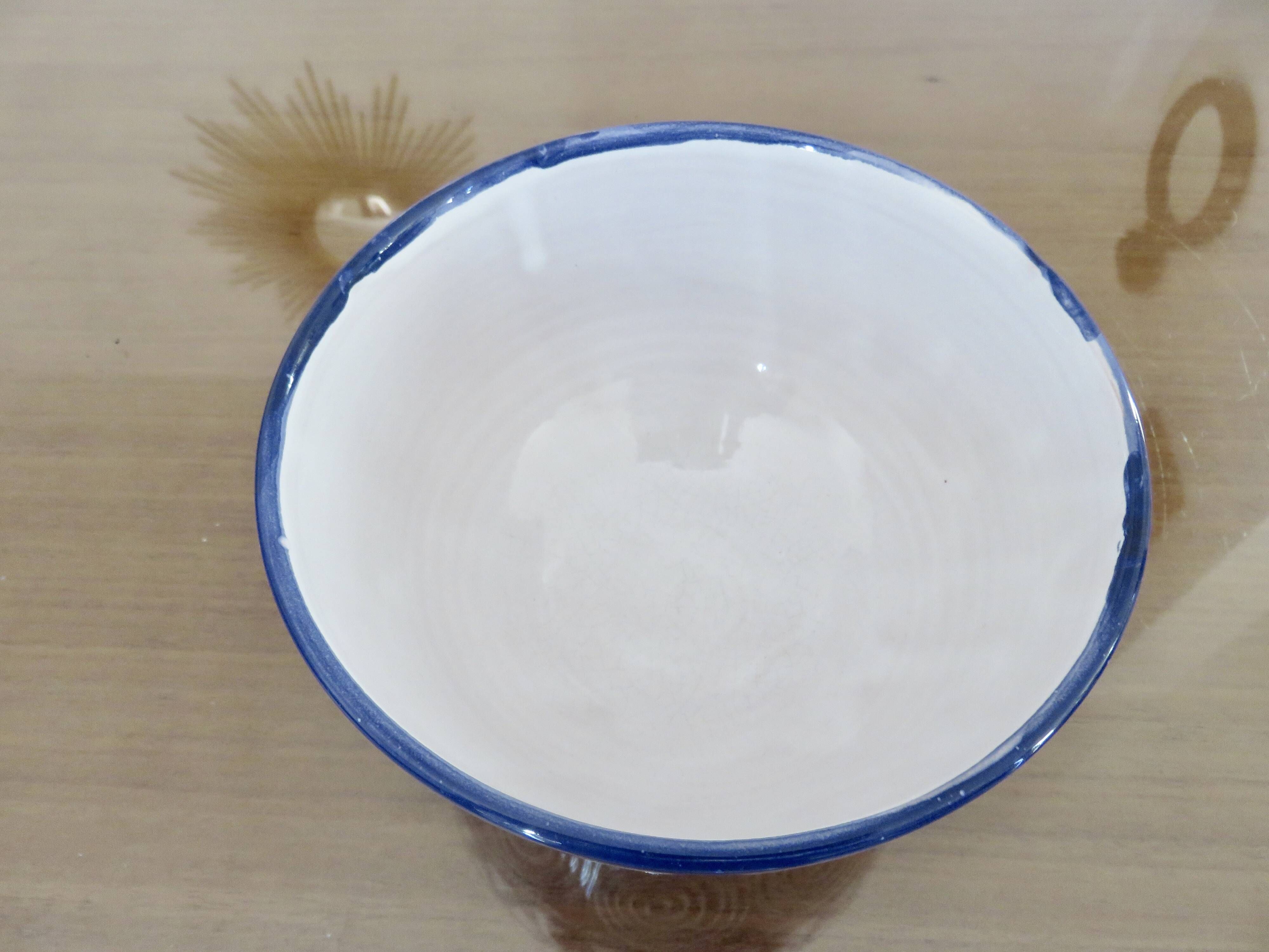 Pair of bowls by Robert Picault, La Roue Vallauris, very rare in blue and white.