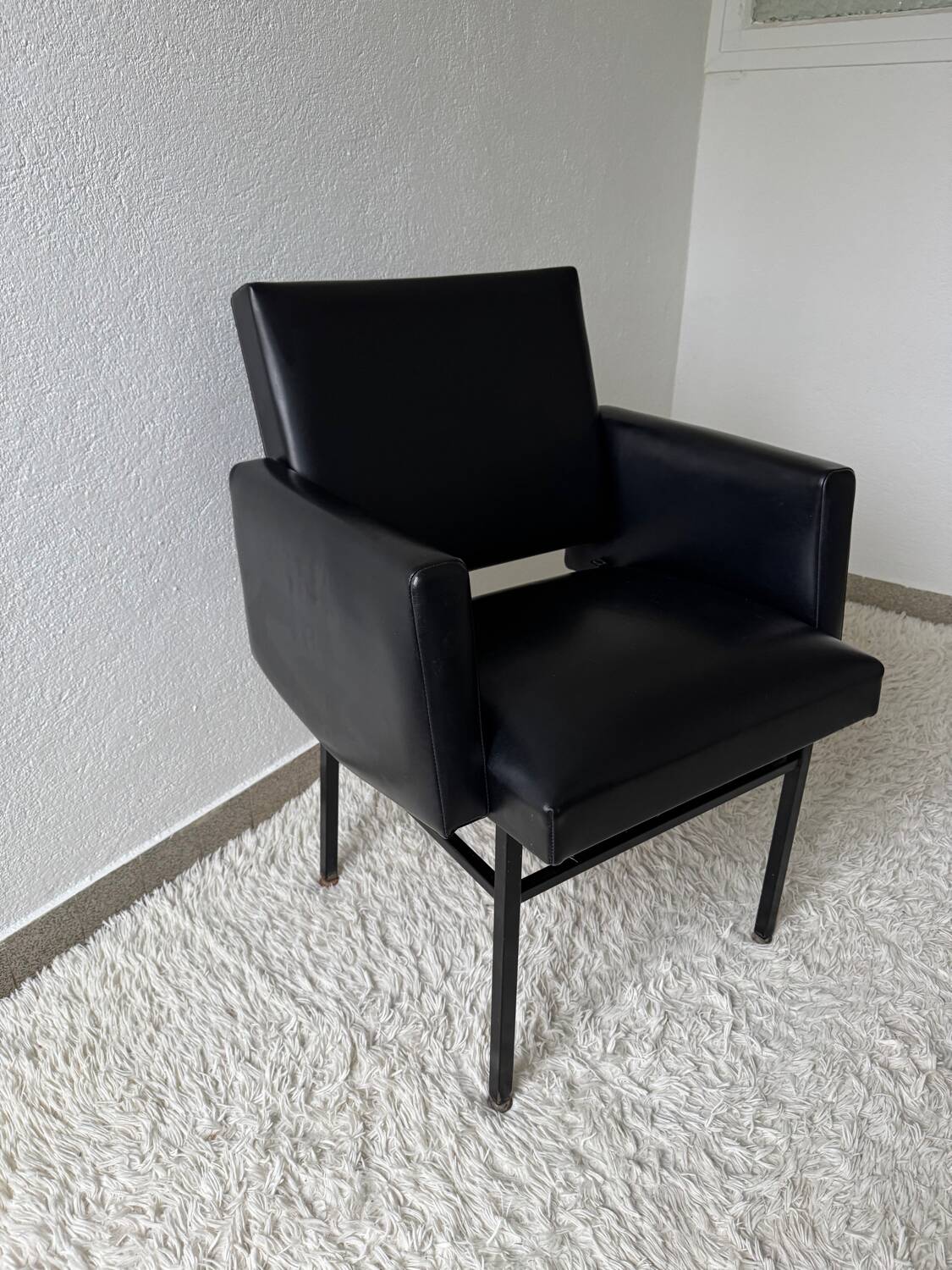 Black armchair, 50s design