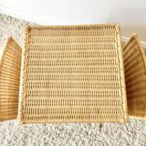 Vintage rattan side table
