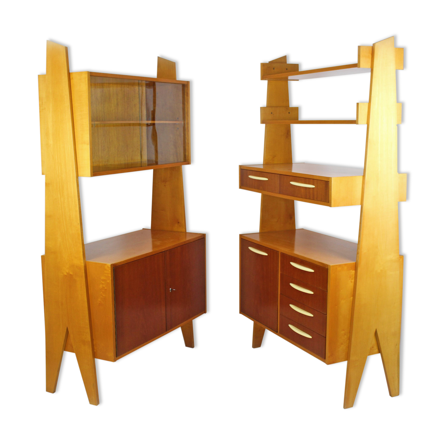 Paire de bibliothèques, années 1960