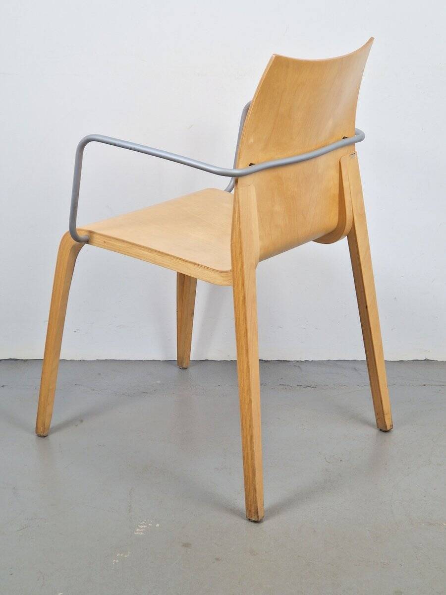 Chaise Flow en contreplaqué par Jacob Berg, années 1990.