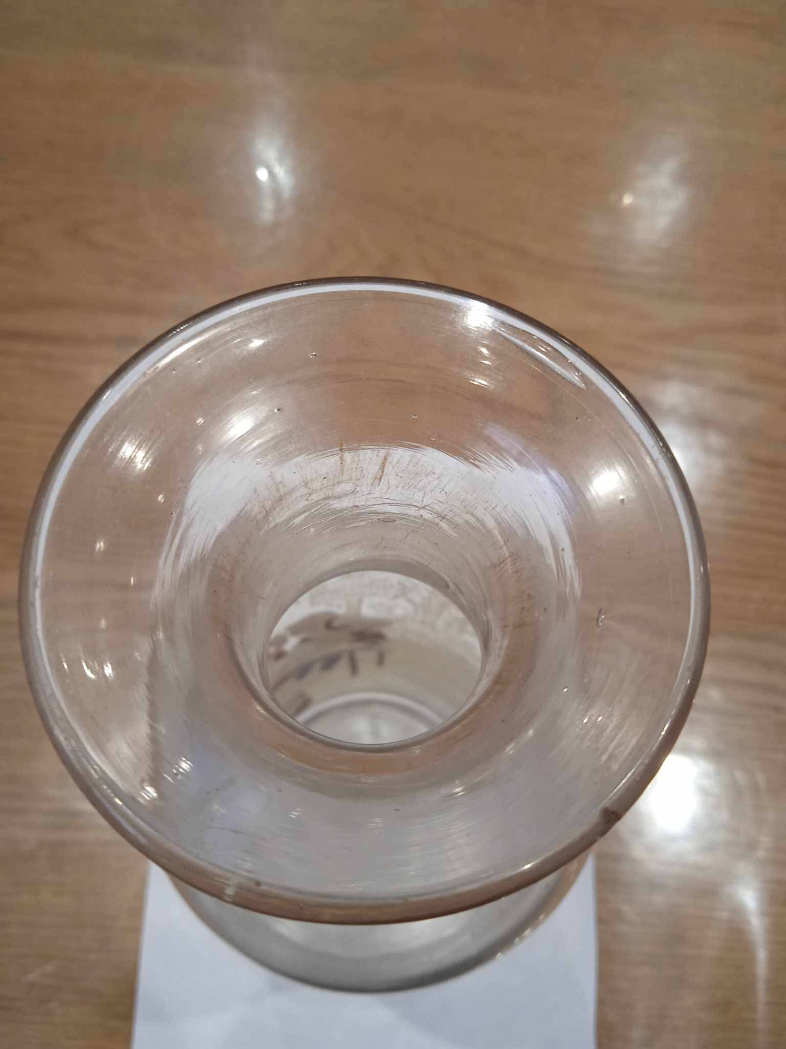 Enamelled cider depot decanter