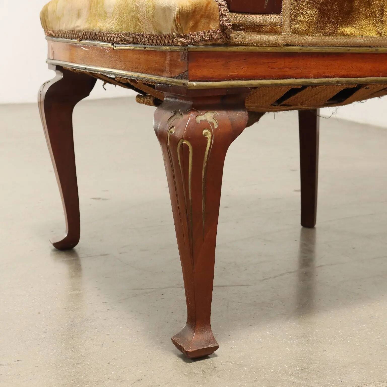 Group of Art Nouveau chairs and armchairs Italy 19th Century