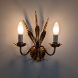 Pair of wheat ear wall lights
