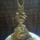 Bronze and brass umbrella stand decorated with a swan.