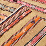 Vintage Striped Pattern Multicolor Kilim Rug, 183x239Cm