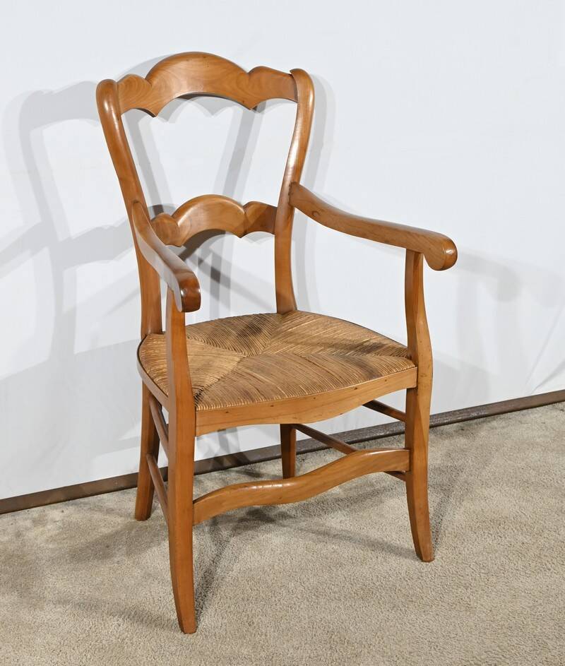 Grand-Mère Armchair in Cherrywood, Louis Philippe style – Late 19th century