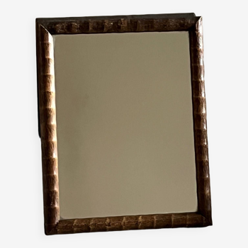 Wooden outline mirror