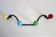 Wrought iron and wood coat rack from the 60s