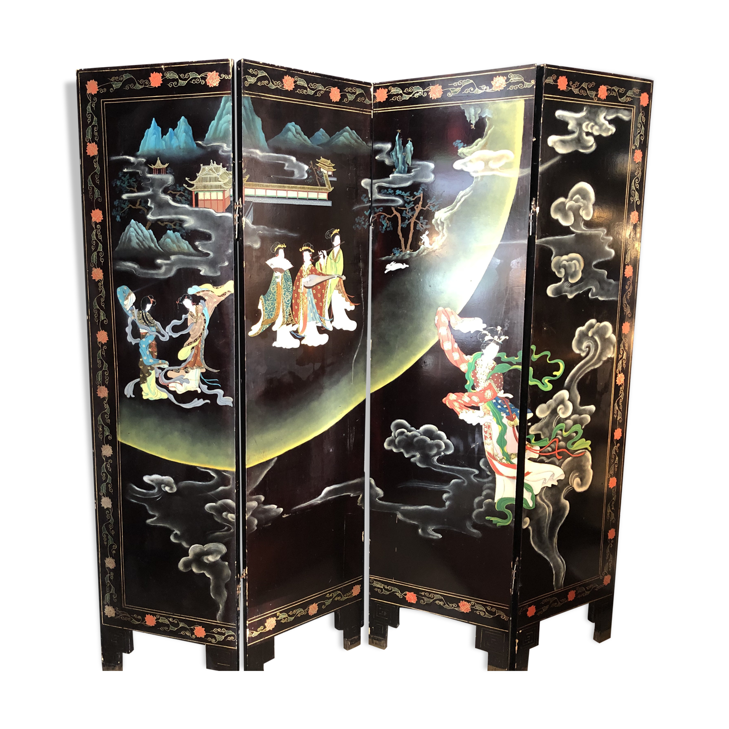 Chinese screen at the end of 19th