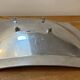 Vintage polished aluminium plate