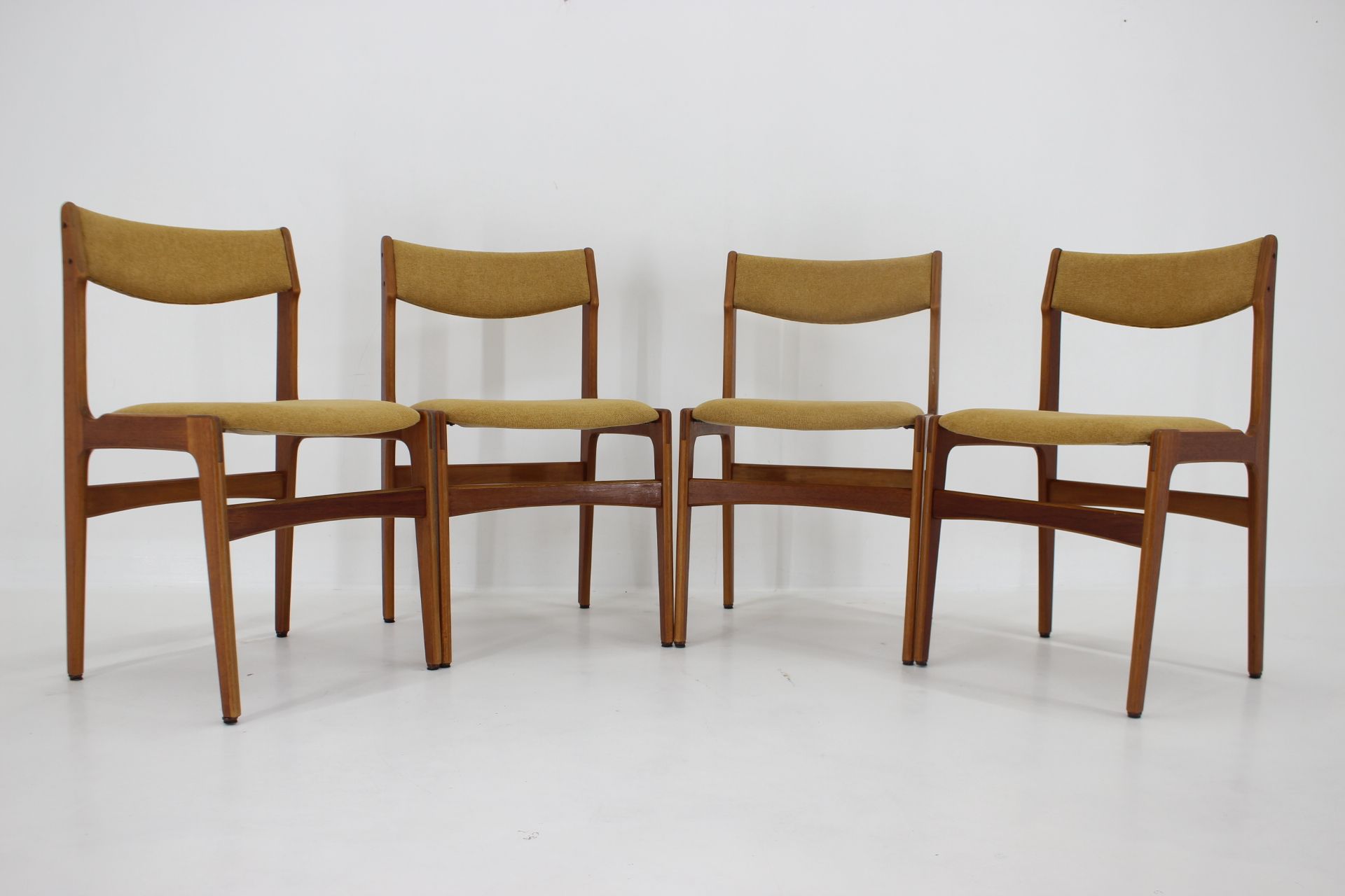 1960s set of four teak dining chairs,denmark