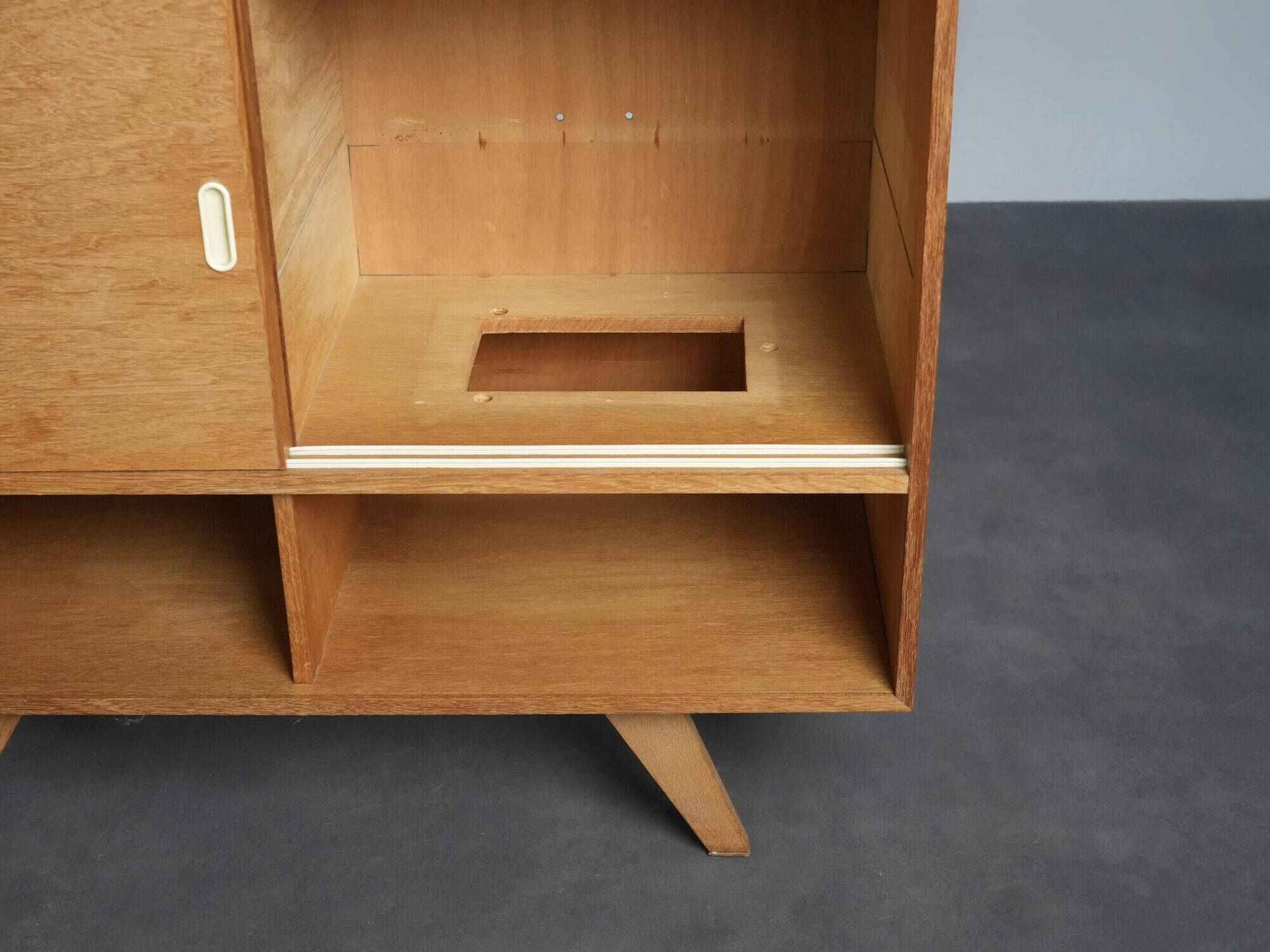 Sideboard with sliding doors, Czechoslovakia, 1960s