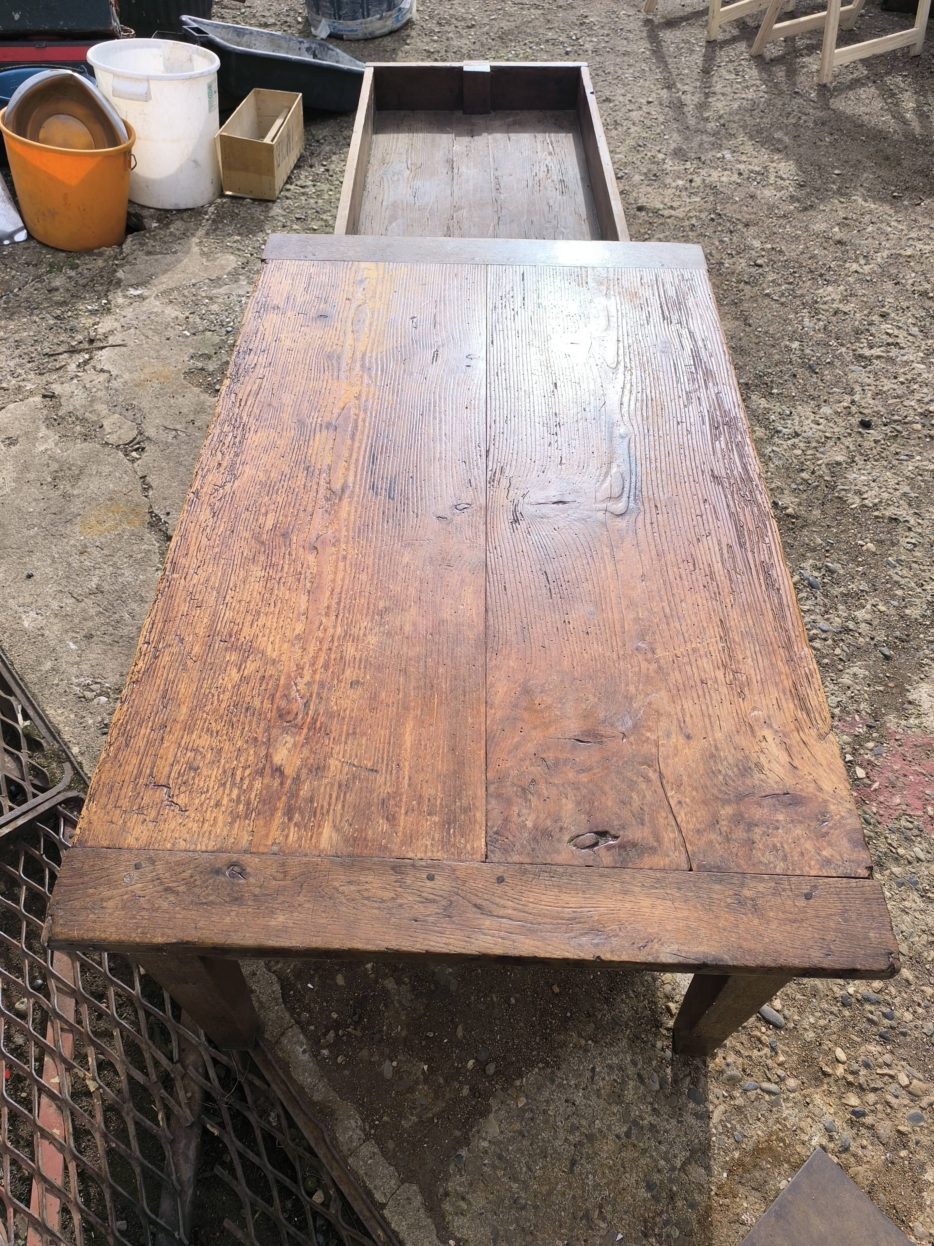1m19x53 cm old rustic farmhouse coffee table