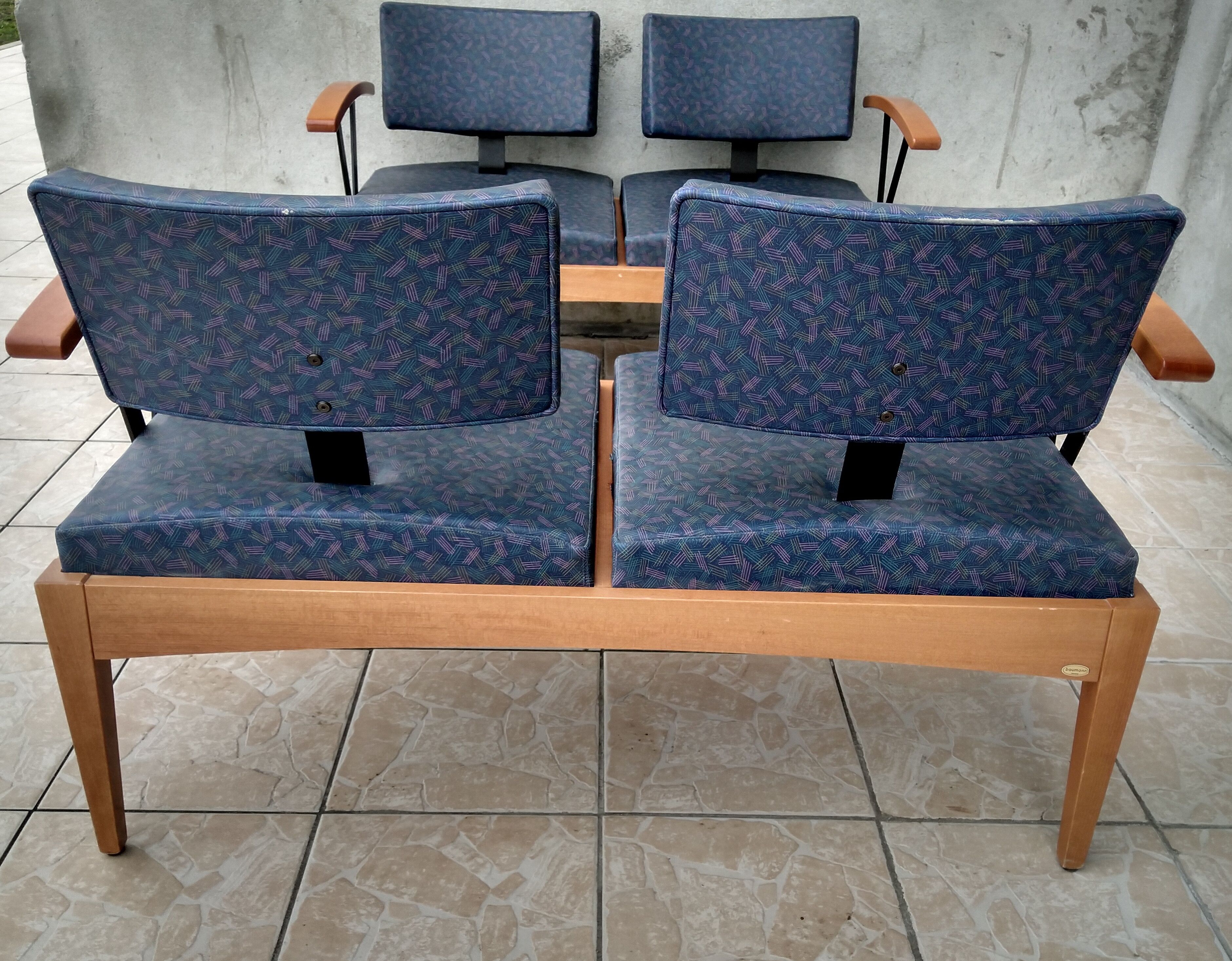 Pair of vintage Baumann banquettes