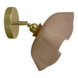 Vintage pink opaline lampshade wall lamp