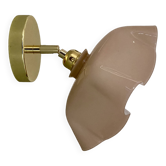 Vintage pink opaline lampshade wall lamp