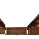 Wooden wardrobe with mirror — mid-century style
