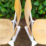 Series of 4 school chairs