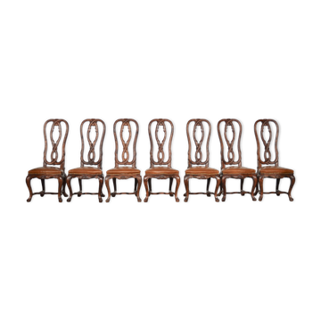 Mid-Century Italian Ash Dining Chairs, 1950s
