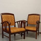 Pair of colonial style armchairs