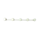 Wall-mounted coat rack in lacquered metal 40s 50s